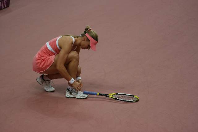 Elena Dementieva e la scarpa